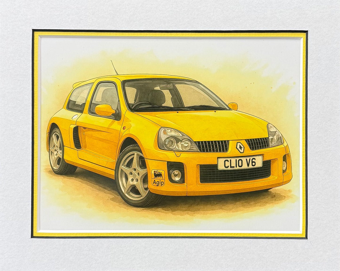 Clio V6 β Art Illustration β 3D Mount Board