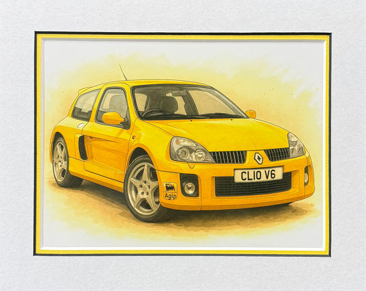 Clio V6 │ Art Illustration │ 3D Mount Board