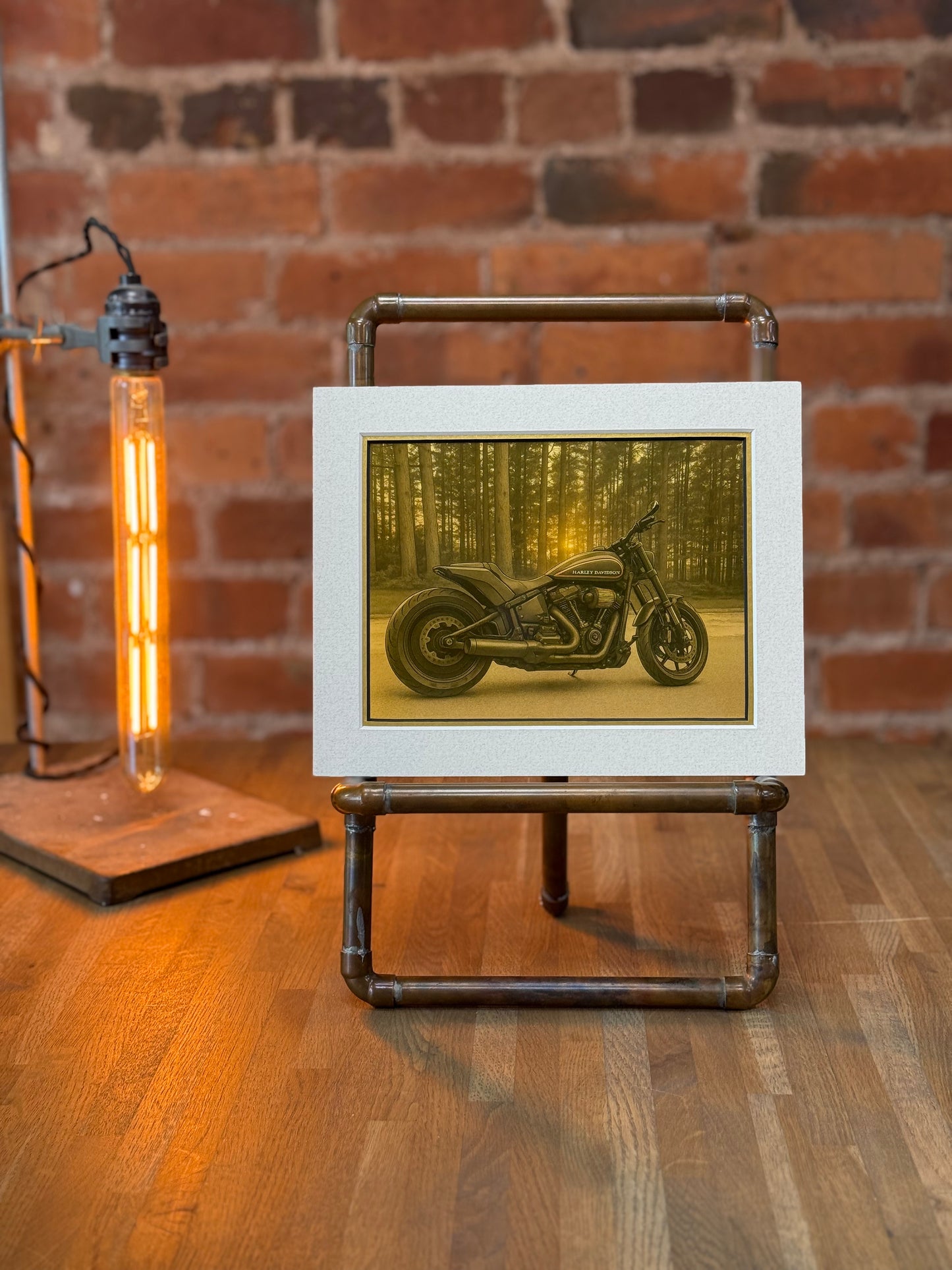 Harley │ Art Illustration │ 3D Mount Board