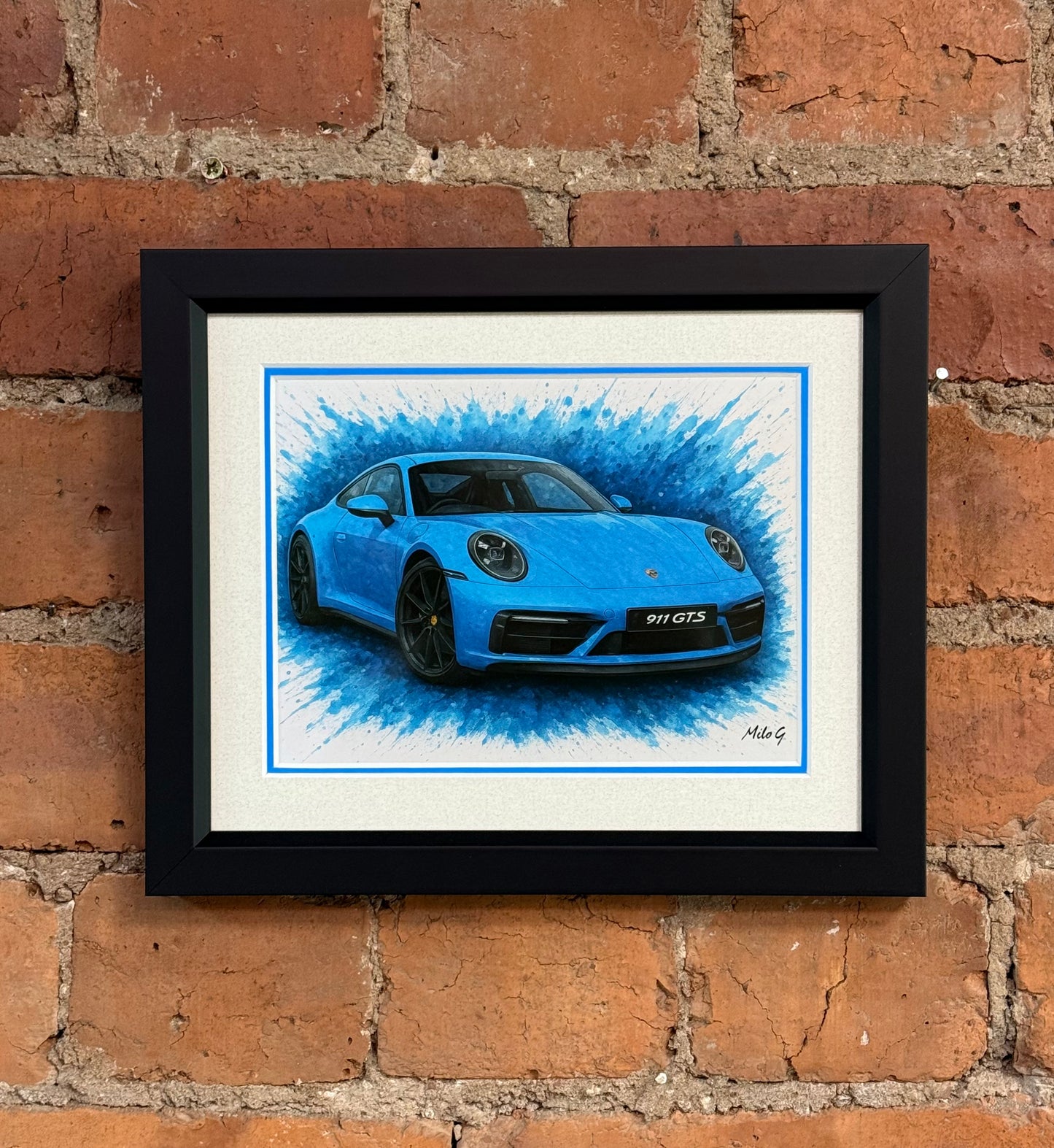 718 Boxster S │ Art Illustration │ 3D Mount Board