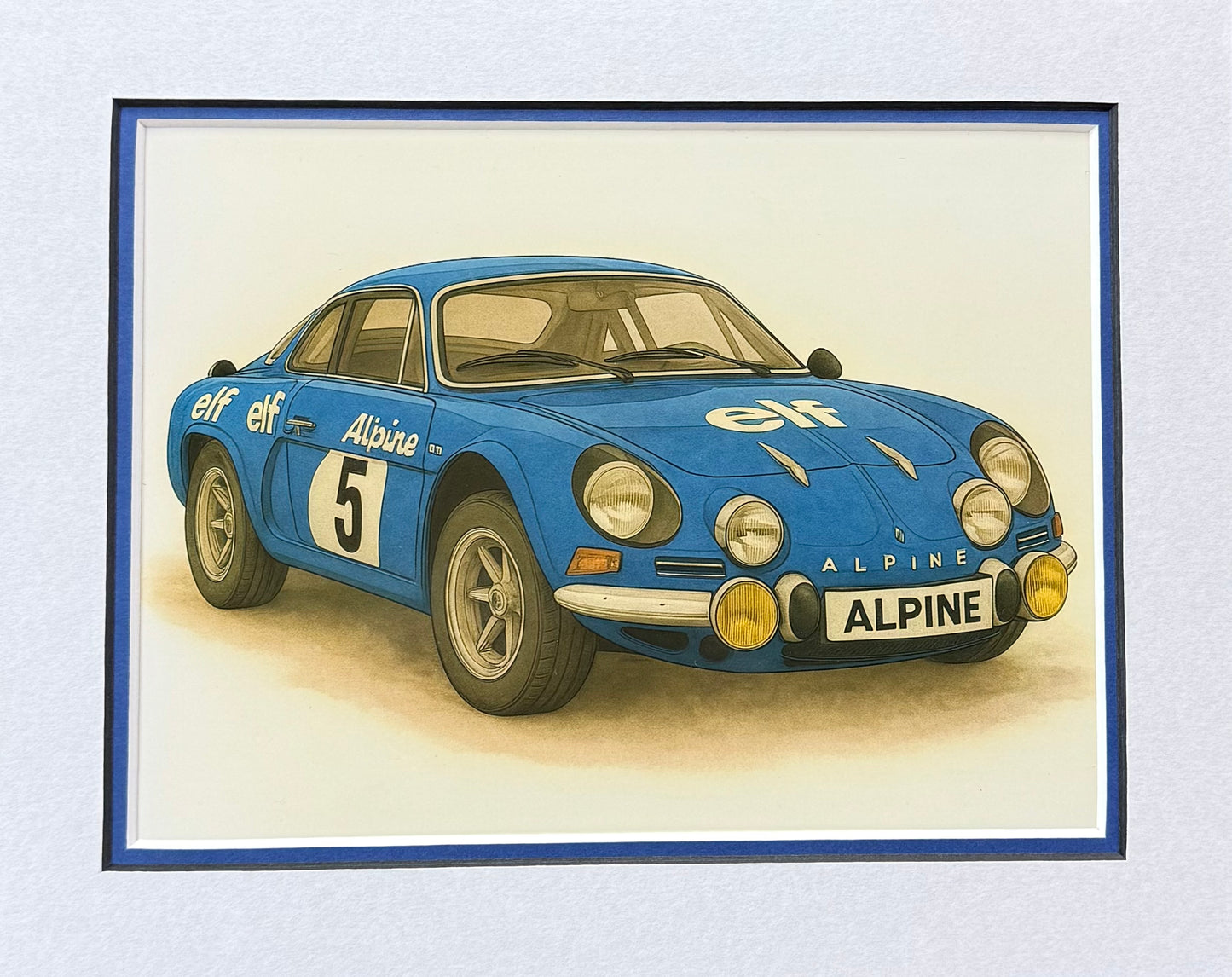 Alpine A110 │ Art Illustration │ 3D Mount Board