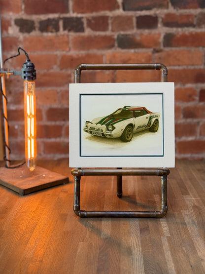 Lancia Stratos │ Art Illustration │ 3D Mount Board