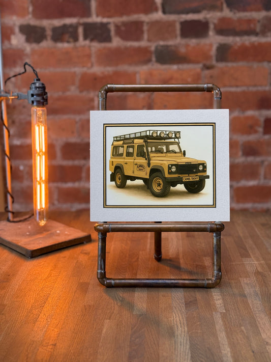 Land Rover Defender 110  │ Art Illustration │ 3D Mount Board