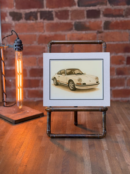 Porsche 911 │ Art Illustration │ 3D Mount Board
