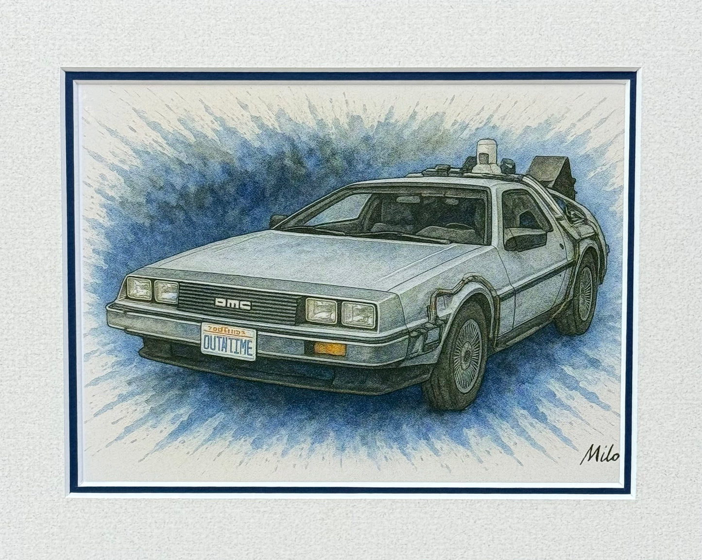 Back 2 Future │ Art Illustration │ 3D Mount Board